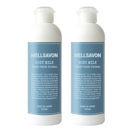 Mellsavon Mersavon Body Milk, Fresh Peach Floral Scent, 8.5 fl oz (250 ml), Set of 2, Body Cream, Body Lotion