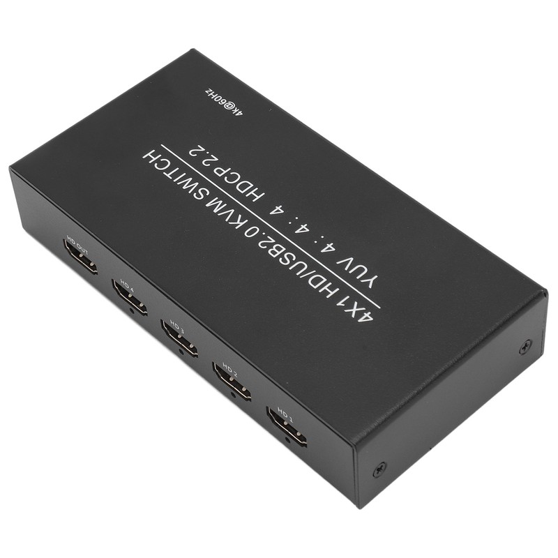 HD Multimedia Interface KVM Switcher Professional 4 Port 4K 60Hz