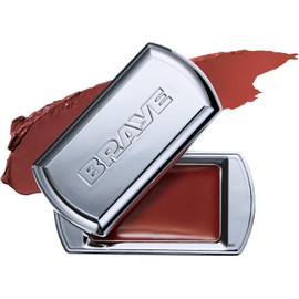 BRAYE LipSleek - Rubor de maquillaje vegano – Bálsamo labial monocromático 2 en 1 y maquillaje facial, hidratante y construye el estado de ánimo, libre de crueldad, 10 colores de aspecto natural, 08
