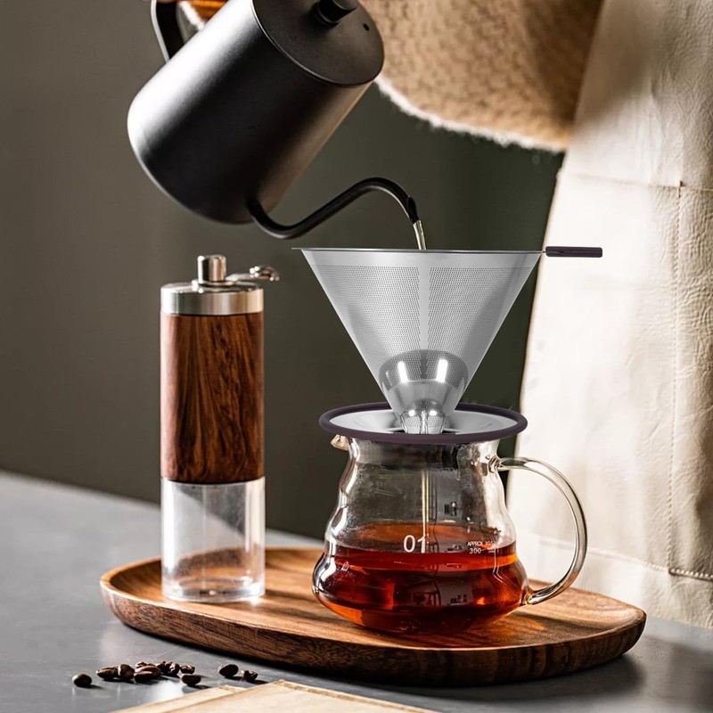Pour Over Coffee Dripper, Paperless Pour Over Coffee filter, Stainless