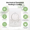DEWIN Temperature Controller, Mechanical Temperature Controller, Surface-Mounted Air Conditioning Thermostat