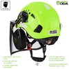 GREEN DEVIL Forestry Chainsaw Safety Helmet with Mesh Face Shield
