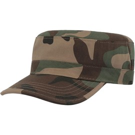 Hatstar Unisex Base Cap in Military Style, Summer Hat Made of Robust 100% Cotton Twill, Velcro Adjustable, for Men and Women, camouflage, L