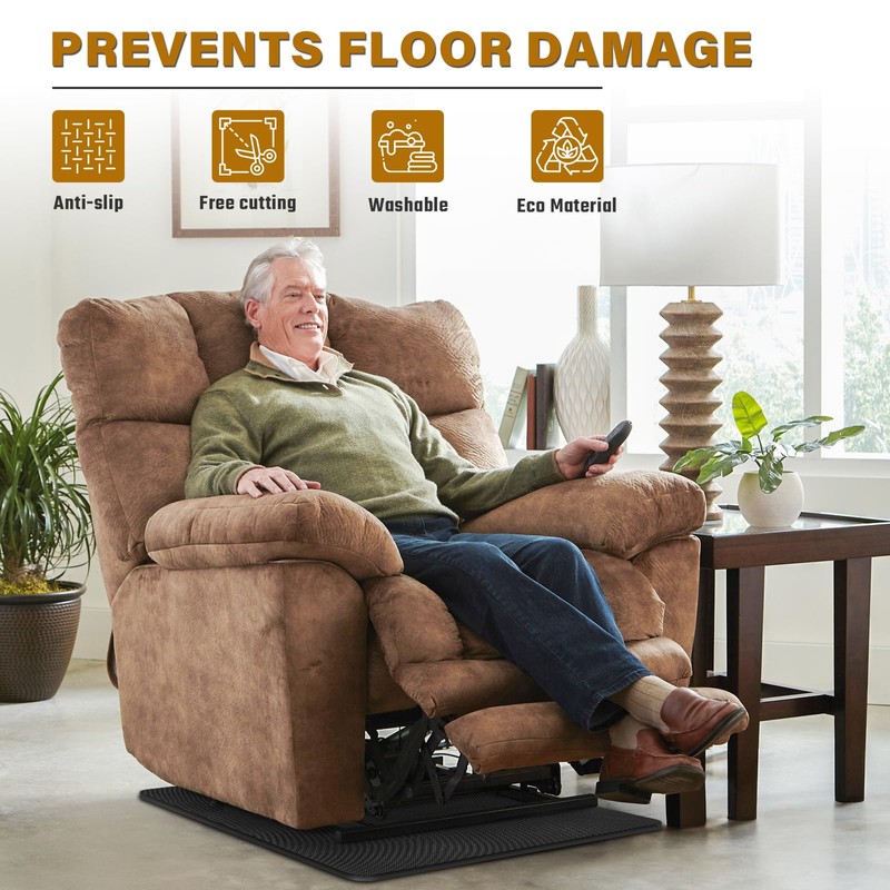 Recliner Pads for Hardwood Floors, 30 * 30 inches Non