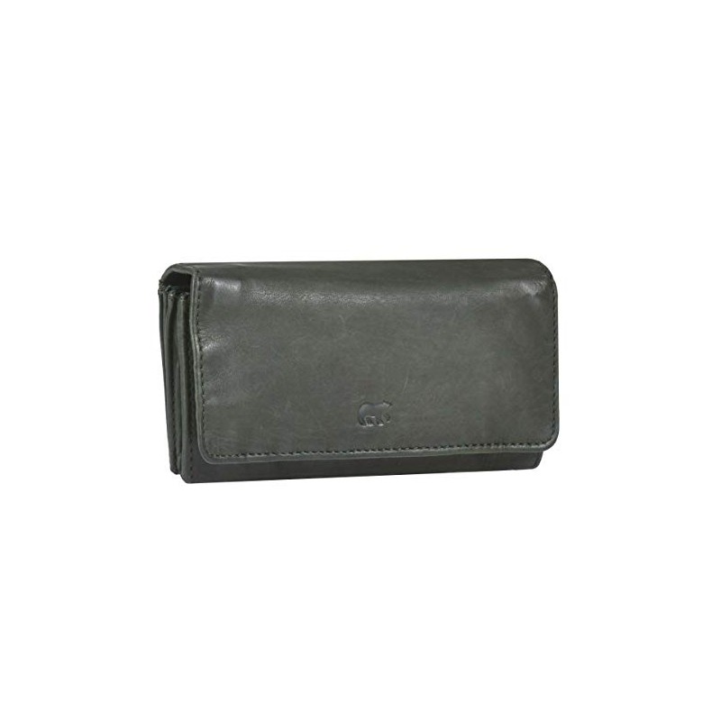 Bear Design Cow Lavato Dames Wallet CL9918 Green, L. Olijf