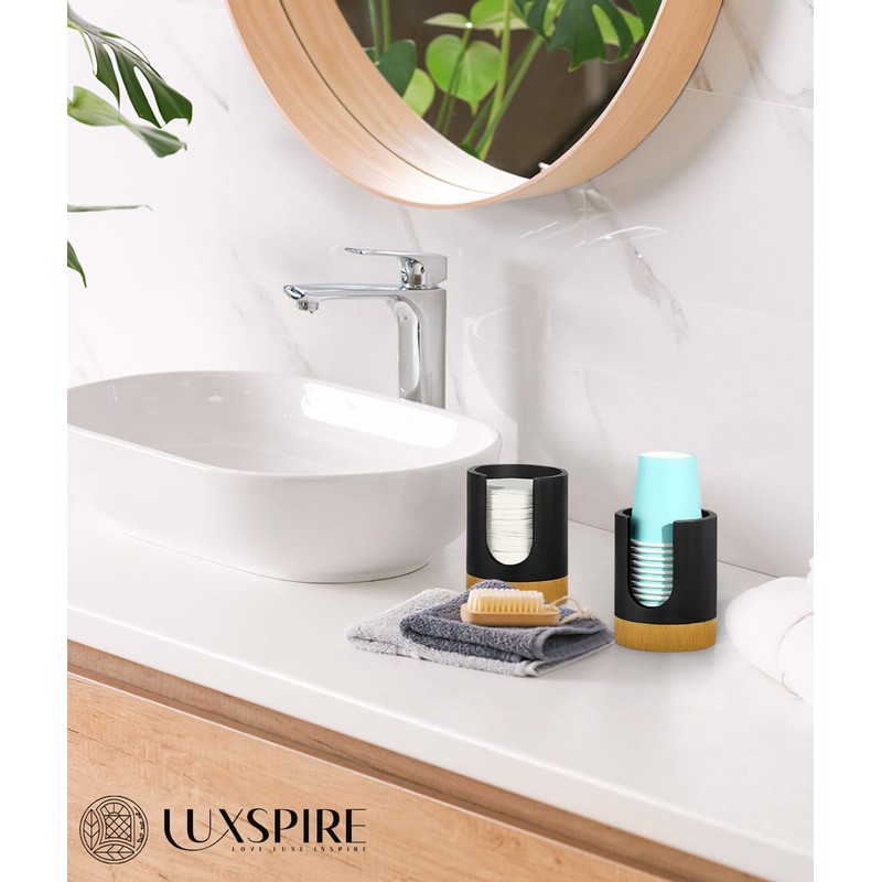 Luxspire Bathroom Cup Dispenser, 3oz Dixie Cup Dispenser, Guest Bathroom