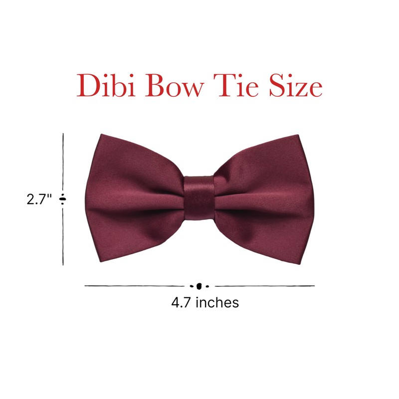 Dibi Mens Solid Color Formal Pre Tied Bow Ties -