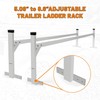 Kojem 5.3' to 8.6' Aluminum Adjustable Trailer Ladder Rack Capacity