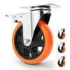 W B D WEIBIDA 5 inch Swivel Caster Wheels with