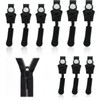 9PCS Zipper Puller Replacement, 3 Sizes Zip Repair Kit, Removable