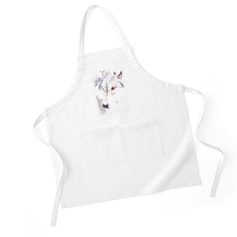 CafePress Wolf Pup Kitchen Apron with Pockets, Grilling Apron, Baking
