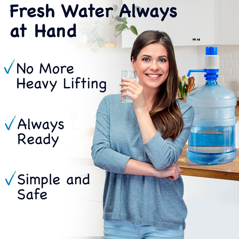 HotFrost Manual Water Pump for 5 Gallon Jug & Bottle