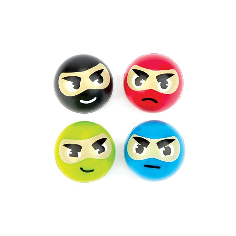 Baker Ross Palline Rimbalzine Ninja (pacco da 8)