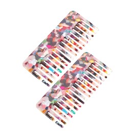 PACKOVE 2pcs Wide Tooth Static Combs for Women Detangling Hair Styling Tools for Wet and Dry Curly Hair Lightweight Compact Design