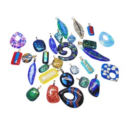 Surprise Assorted Handmade Fused Glass Grab Bag Mystery Pendant