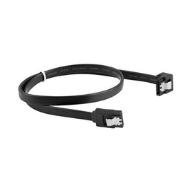 lanberg SATA Data Cable II (6GB/S) F/F 50 cm Metal Clips Angled Black