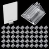 Elegaperma 50 Pcs Game Piece Stands,Plastic Game Clear Card Stands
