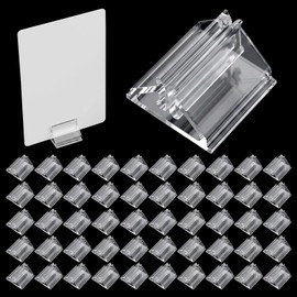 Elegaperma 50 Pcs Game Piece Stands,Plastic Game Clear Card Stands Display