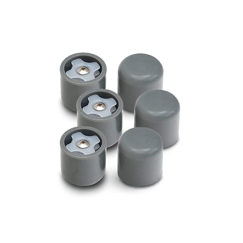 Deal: 3 Pairs Extra Durable GlideCaps Walker Caps - Gray