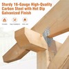 Garaook 40 Pack 16-Gauge Hurricane Ties for Rafter, Heavy Duty