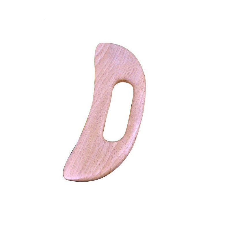 No Brand Carbonized Wooden Gua sha Massage Scraping Scraper Pressure