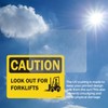 Look Out For Forklifts OSHA Caution Vinyl Decal Label 10