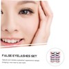OHPHCALL Individual False Eyelashes for Natural Look Curve Synthetic Lashes