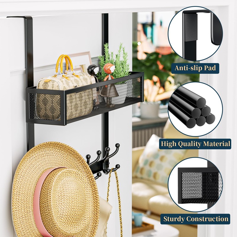 Consumest Over The Door Hooks Organizer - Over Door Hanger