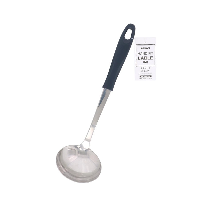 Takagi Made in Japan, Takagi Stainless Steel Ladle, Medium, Dark