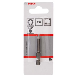 Bosch Professional Bit Extra-Hart für Innen-Torx-Schrauben (T8, Länge: 49 mm, 1 Stück), 2607001628