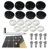 BGGTMO Black License Plate Screw Caps - Matte Black Screw