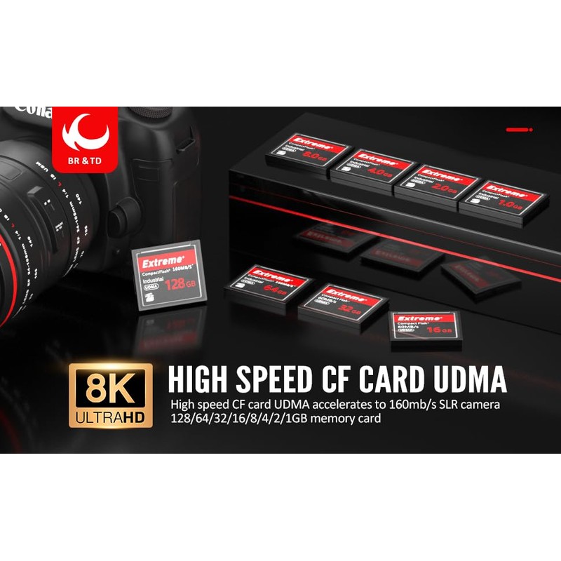 BR & TD Compact Flash Card 2GB CF Card Camera