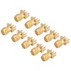 10pcs Brass Gold Plating SMA Female Socket Jack Connector End