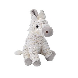 Wild Republic Zebra, Foilkins, Stuffed Animal, 12 inches, Gift for Kids, Plush Toy, Fill is Spun Recycled Water Bottles