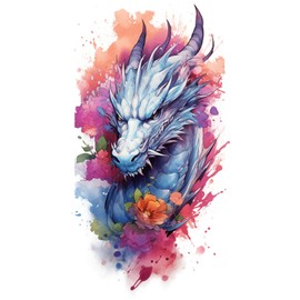 2 x Temporary Dragon Tattoo Fake Tattoo Arm Tattoo Dragon Tattoo NAG103x2