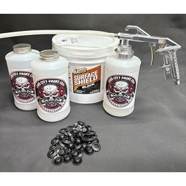 Gal. PB Blaster Black, Semi Pro Undercoating Gun, 1 Wand, 3 W Qt. Bottles, and 50 Rust Plugs