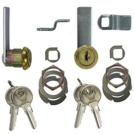Harrier Hardware 2-Pack Keyed Cam Locks, 1/4-3/8-Inch Thick Cabinet, 3/4-Inch Hole