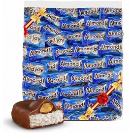 Amlond Joy Candy Bars Bulk 2 lb Gift Bag – Coconut & Almond Milk Chocolate Candy, Individually Wrapped Mini Size, Party Snacks, Halloween Candy, Gift Treats, Sharing Pack