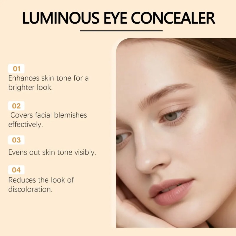 Corrector De Ojeras Blanco Marfil: Ligero, Luminoso,