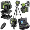 16 Line Laser Level 360 Self Leveling, 4x360°Professional 4D Green