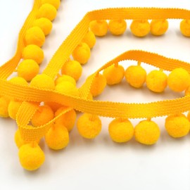 Craft Cult Jumbo Pom Pom Bobble Trim Braid - 10 Metre Roll (104 - Duster)