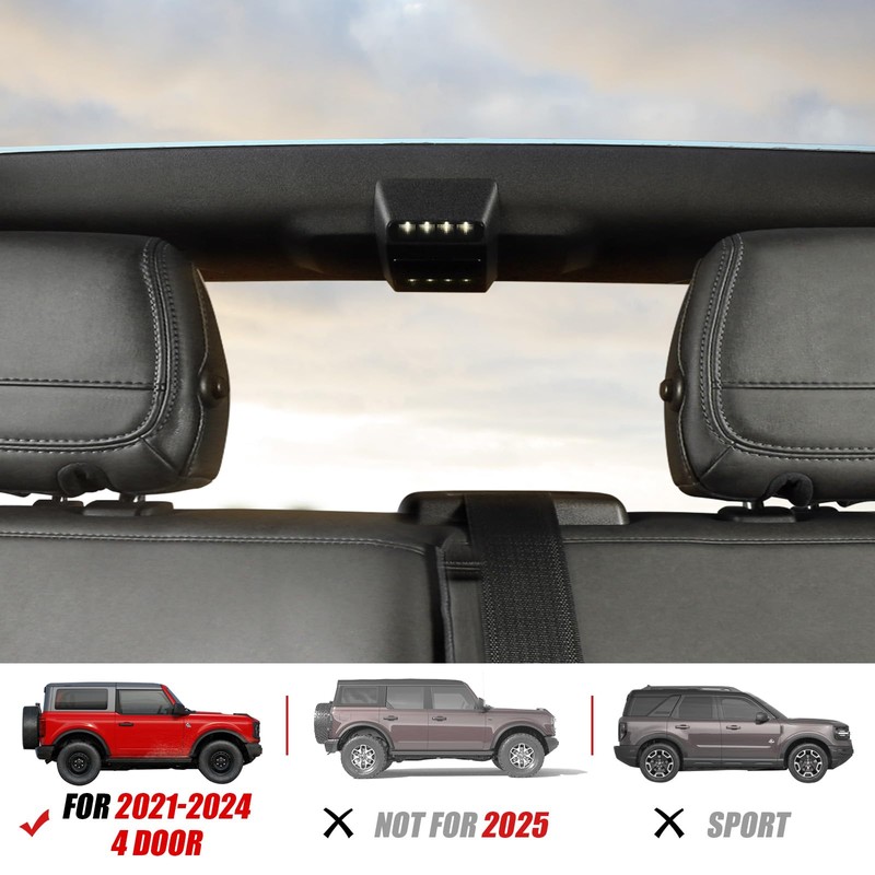 Mabett Rear Ceiling Lights Compatible with Ford Bronco 2021 2022