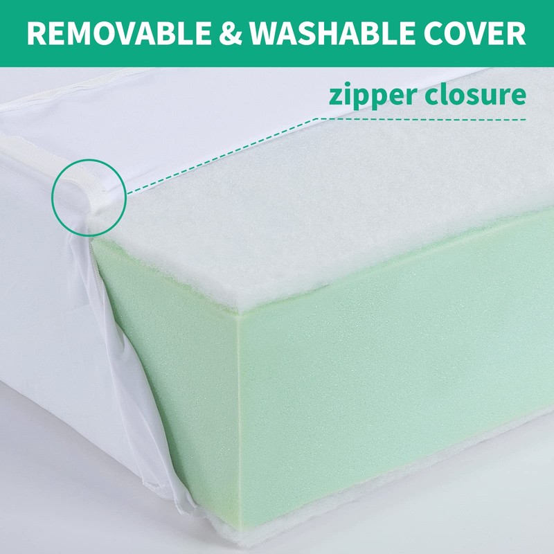 HOMBYS Couch Cushion Replacement Wrapped with Polyester Batting, High Density