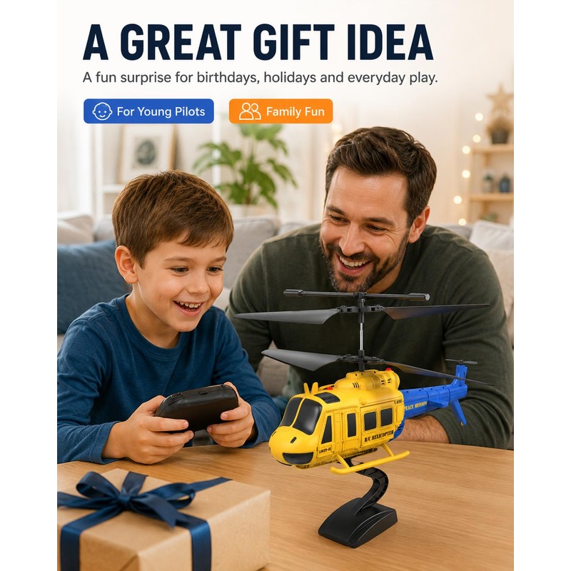 LMRC UH-1 Huey RC Helicopter, Remote Control Helicopters for Beginner