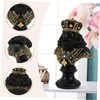 GRIRIW Desktop Chess Sculpture Chic Office Decor Stylish Chess Status