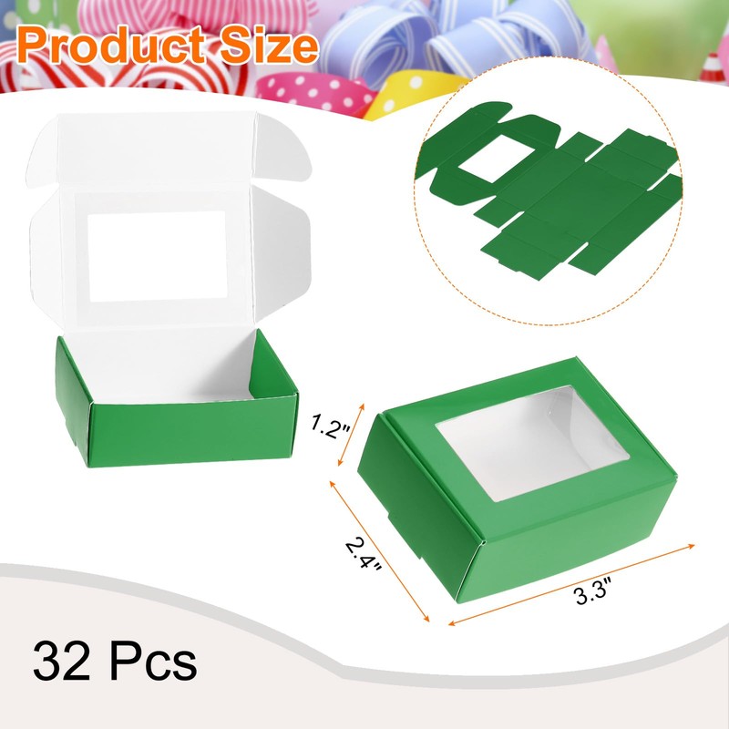 sourcing map 32Pcs Soap Packaging Boxes 2.4x3.3x1.2 Inch Kraft Soap