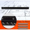 Cyleibe Architectural Ruler Aluminum Triangle Metric 1:20 1:25 1:50 1:75