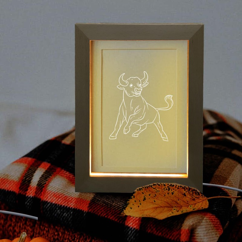 DOITOOL Luminous Photo Frame Night Light LED Picture Frame Photo