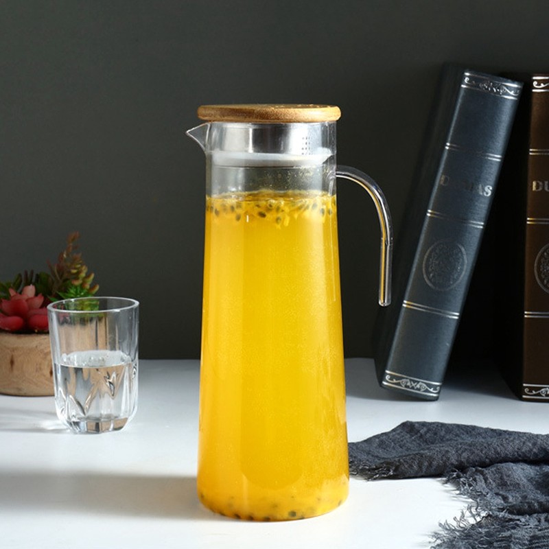 1.2L Acrylic Transparent Juice Bottle Cold Water Pitcher Jug for