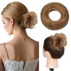 Hairro Brown Hair Bun Extensions 100% Real Remy Human Hair